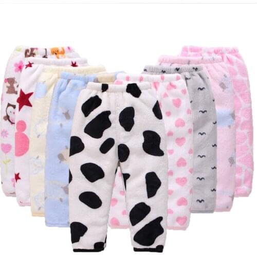 Newborn Baby pants clothes Autumn winter Boys girls pajamas pant warm infant trousers Pants can be opened New born pants 0-24M