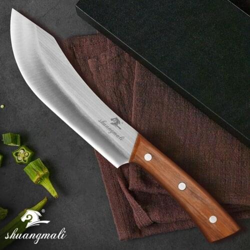 Chef Butcher Knife High Carbon 4Cr13 Steel Cleaver Kitchen Knife Gift Sharp Slicing Cutter Meat Butcher Knives