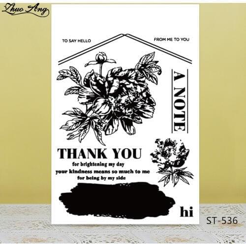 Thank you for helping me light up Transparent Clear Silicone Stamp/Seal for DIY scrapbooking/photo album Decorative clear stamp