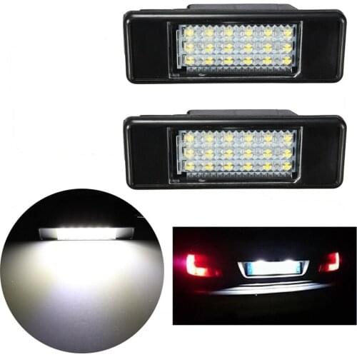 Led License Light Plate Car Led Turn Parking Signal Lights Brake Tail Lamps For P-Eugeot 1007 207 307 308 3008 406 407 508