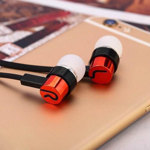 Universal 3.5mm Wired Headphones Noise Isolating Headset In-Ear Music Earphones Soft Silicone Earbuds for PC Laptop Smartphone