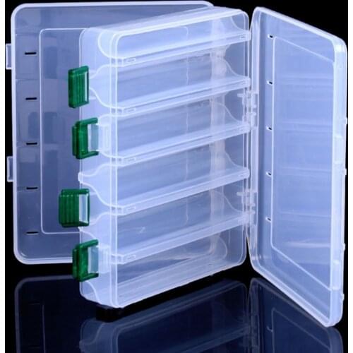 High Quality Double-sided Fishing Waterproof Fishing Tackle Box Bait Hook Accessory Box Fishing Tool Storage Box 10 Grids