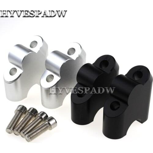 7/8" 22mm Motorcycle Handlebar Riser Drag Handle Bar Clamp Extend Adapter CNC FOR V-STROM DL250 DL650 DL1000 DL1050XT
