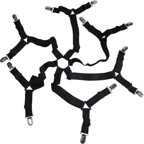 Bed Sheet Clips Grippers Fasteners Sheet Suspenders Elastic Sheet Holders Mattress Clips Straps