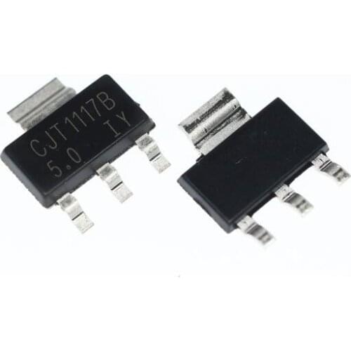 50PCS/LOT CJT1117B-5.0 patch SOT223 low differential linear regulated power supply chip