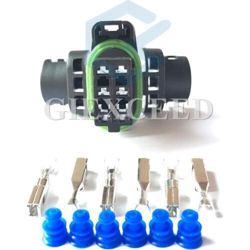 2 Sets 6 Pin 211PC063S0003 Waterproof Car Electrical Auto Connector Female Housing Black Plug 211 PC063S0003