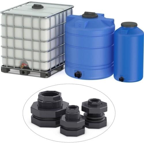 2Pcs Water Tank Connector Brass Bulkhead Adapter Rain buckets Ponds Aquariums Accessories Bulkhead Adapter For Garden Water Tank