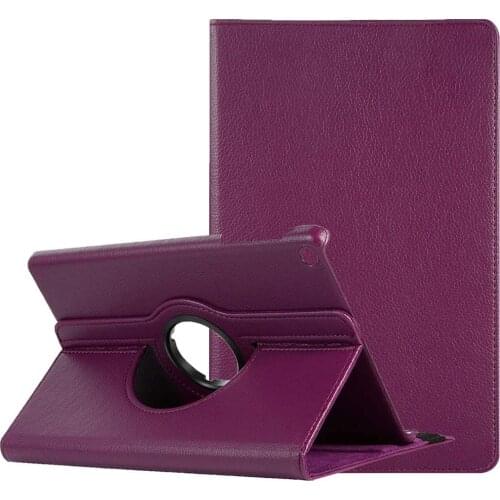 360 Rotating PU Leather Smart Case Stand Hard Shell Folio Cover Case for Samsung Galaxy Tab A 10.1"inch SM-T510/SM-T515 2019