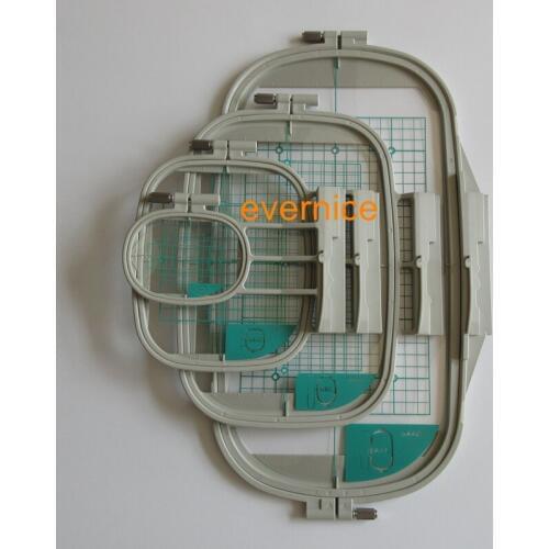 4 Embroidery Hoops for Brother ULT-2001/2002D/2003D Galaxie 3000/300D 3100/3100D