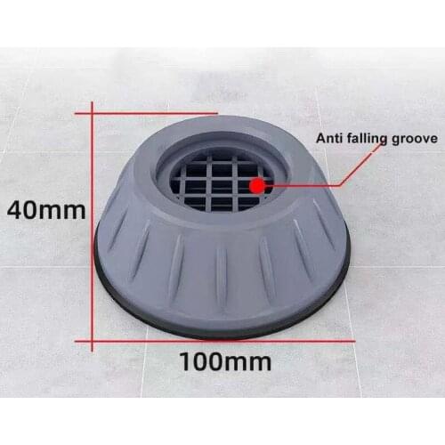 4pcs Washing Machine Anti-vibration Mute Protection Mat Universal Anti-skid Foot Pad Dryer Bath Furniture Mats Bathroom Tool
