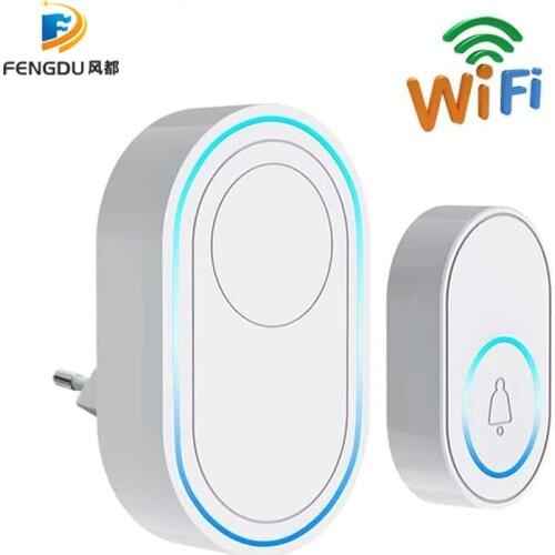 Wireless Doorbell APP Wifi Doorbell Intelligent Welcome Tuya APP Control Doorbell Home Alarm System EU US Plug Smart Door Bell