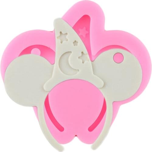 Disney Mickey Headband Keychain Silicone Mold Moon Star Epoxy Resin Molds DIY Polymer Clay Pendant Charms Making Jewelry Moulds
