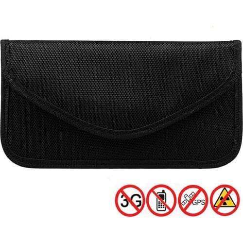 Signal Blocking Bag 2Pack GPS RFID Faraday Bag Shield Cage Pouch Wallet Phone Case for Cell Phone Privacy Protection Anti-Spying