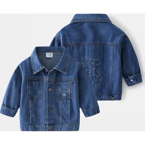 Kids Baby Boys Jacket Autumn Spring Children Jackets For Boys Girls Outerwear Coat For Boys Denim Jacket Toddler Jean Coat 2-10Y