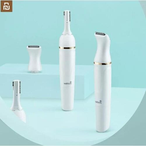 Youpin Wellskins Electric Eyebrow Trimmer Eye Brow Epilator Mini Shaving Portable Razors Facial Hair Remover Hair Clip Trimmer