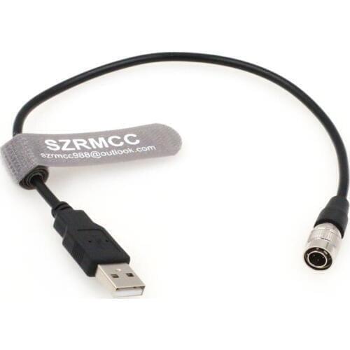 USB to Hirose 4 pin Male Power Cable for Zoom F4 F8 Sound Devices 633 644 688 Recorders