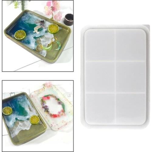 Coaster Epoxy Resin Casting Mould Tray Plate DIY Craft Tools