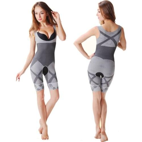 Hot Selling Bamboo Charcoal Magic Tailored Clothes Postpartum Belly Holding Buttock Lifting Corset One-piece Seamless Body-huggi