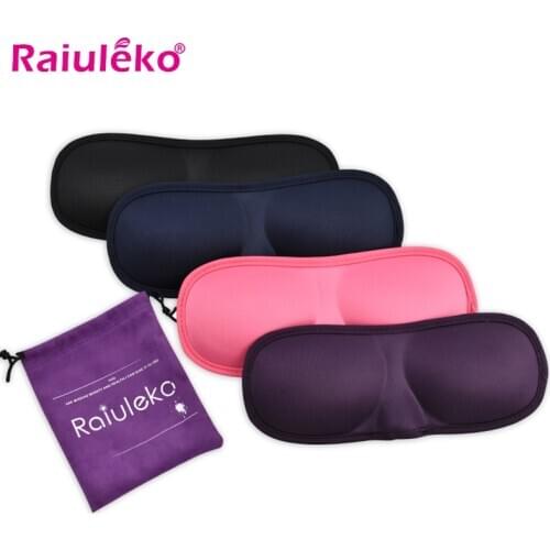 Sleeping Eye Mask Blocking Light Sleep Mask Portable 3D Eye Cover Eye Blindfolds Travel Eye Band Shade Rest Eyepatch with Bag