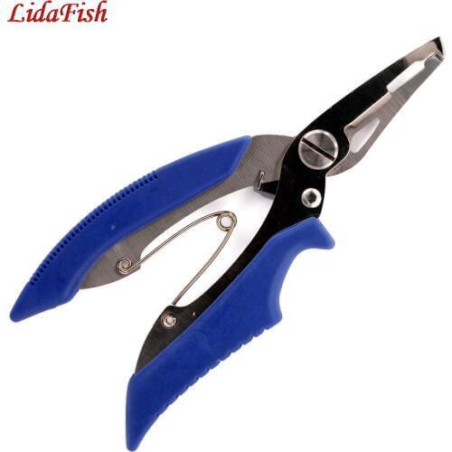 Multifunctional Stainless Steel Fishing Tongs Shears Line Cutter Tongs Scissor Braid Line Lure Cutter Hook Remover Tackle