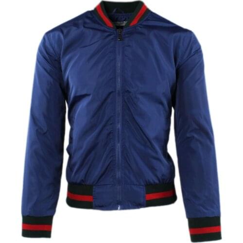 Jacket men half season vest College waterproof light blue Slim Fit autumn Anti rain