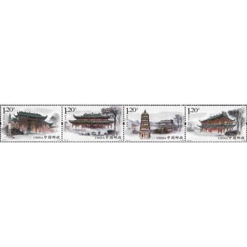 4 PCS SET Nanhua Temple 2013-22 China Post Stamps Postage Collection