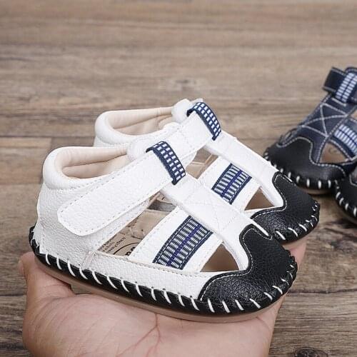 0-1 Year Old Spring and Summer Baby Wear Resistant Rubber Sandals First Walkers PU Soft Sole Prewalker for Newborn