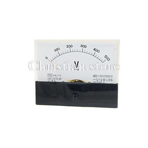 AC 0-500V Panel Meter Voltage Meter w Installing Parts
