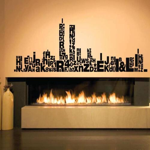POOMOO Wall Decor Wall Vinyl Sticker Decals Mural Room Design Art New York City Skyline Size 57x140CM