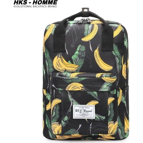 Printing Backpack For Women 2021 Waterproof Canvas Travel Backpacks Large Capacity School Bag For Teenage 14 15.6 16 laptop bag