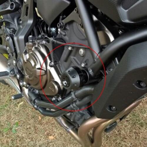 New mt-07 logo CNC Frame Sliders Crash Pad Falling Protector Guard For Yamaha MT07 MT 07 2015-2020 engine protection Sliders cov