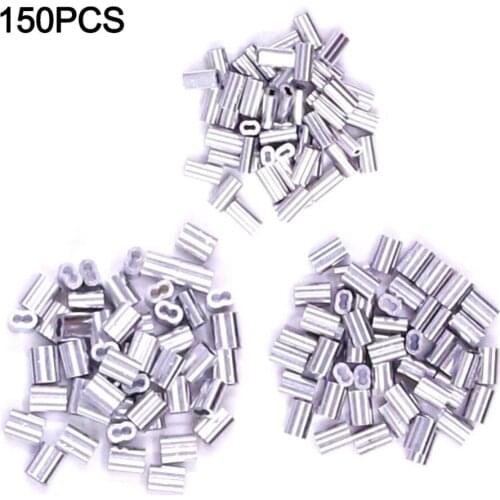 Stainless Steel Fishing Wire Crimping Plier Wire Rope Hand Tool With 150Pcs Ferrule Crimping Loop Kit