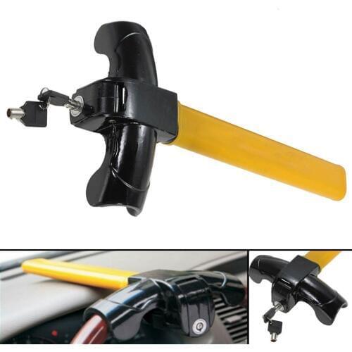 Universal Heavy Duty Anti-theft Steering Wheel Lock Car/Van Security Rotary Steering Wheel Lock Enhance Car Security