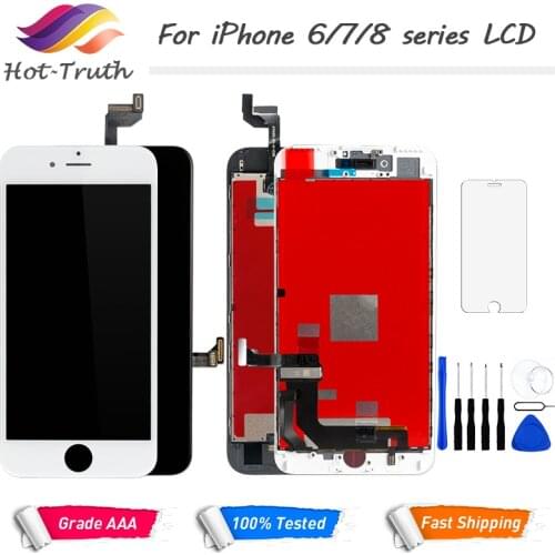 Grade AAA Screen For Apple iPhone 6 6S 7 8 8Plus LCD Display and Digitizer Assembly 4.7" 3D Touch Screen Replacement with Frame