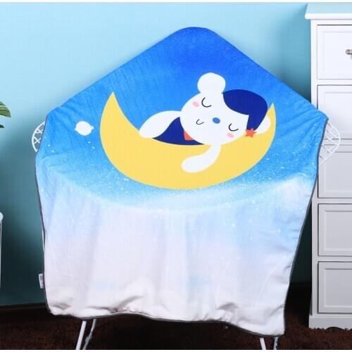 110*75cm Baby Blanket HD Digital Print Blanket Children Quilt Stroller Sleep Cover Newborn Swaddle Air Conditioning Blanket