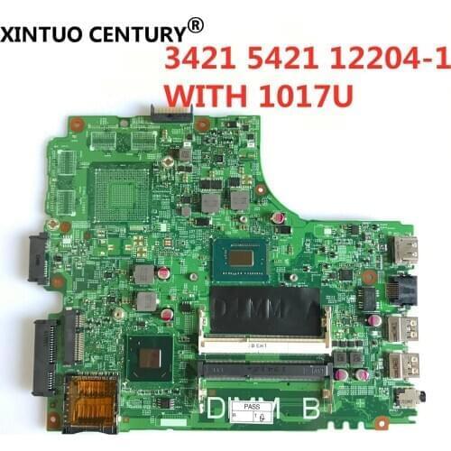 12204-1 DNE40-CR PWB:5J8Y4 laptop motherboard For DELL inspiron 2421 3421 5421 CN-0PTNPF 0PTNPF 1017U CPU 100% tested working