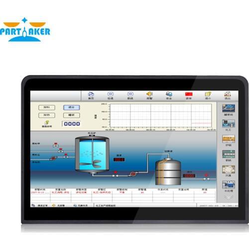 14 inch Industrial Panel PC 10 Points capacitive touch industrial All In One PC with Intel J1800 J1900 3855U i5 i7 Windows Linux