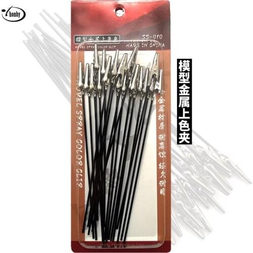 Metal Drying Coloring Clip Painting And Coloring Tools Gundam Military Manual Model Corrosion Resistance Metal Rod Set 20 Pcs