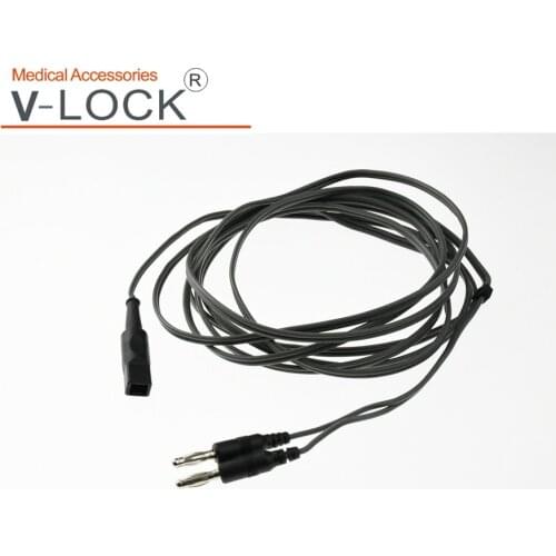 2020 V-LOCK best reusable bipolar forceps adapter cable for IEC silicone cable anti high temperature sterilization