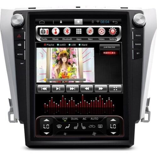 AOONAV special vertical screen car GPS navigation DVD player for TOYOTA CAMRY 2015 12.1 inch car GPS Multimedia player radio