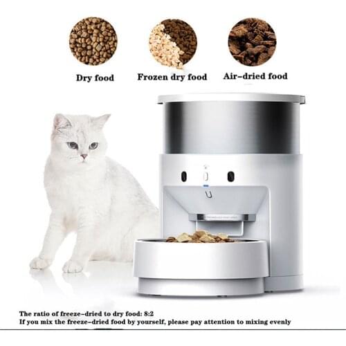 New Automatic Pet Feeders With Voice Record Stainless Steel Dog Food Bowl Auto Cat LCD Screen Timer Food Dispenser Smart Feeder