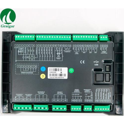Digital HGM9520 Generator Controller with Precision Parameters Measuring Fixed Value Adjustment