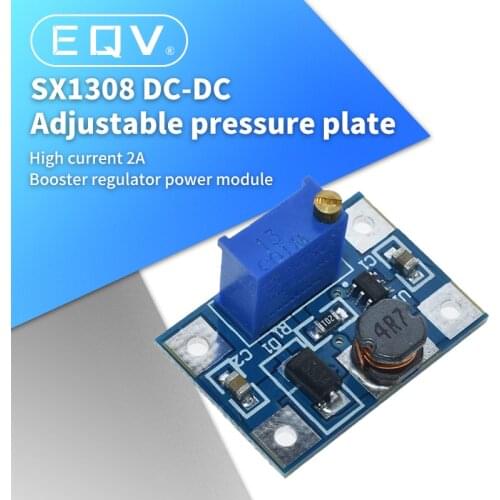 DC-DC 2-24V to 2-28V Step Up Adjustable Power Module Step Up Boost Converter Large current 2A SX1308