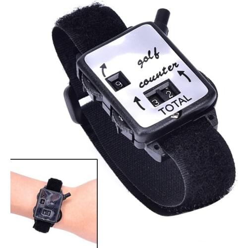 Golf Club Stroke Score Keeper Count Watch Golf Stroke Counter Putt Shot Counter with Wristband Band Golf Training Aids