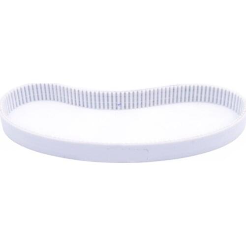 HTD 5M-1255mm 5M-1635mm 10mm 20mm Width 5mm Pitch White PU Polyurethane Steel Wire Synchronous Timing Belt