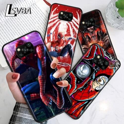 Cool Super Men Hero Spider For Xiaomi Poco C3 M3 M2 X3 NFC X2 F3 F2 Pro F1 Mi Play Mix 3 A2 Lite A1 6 5 Pro Phone Case