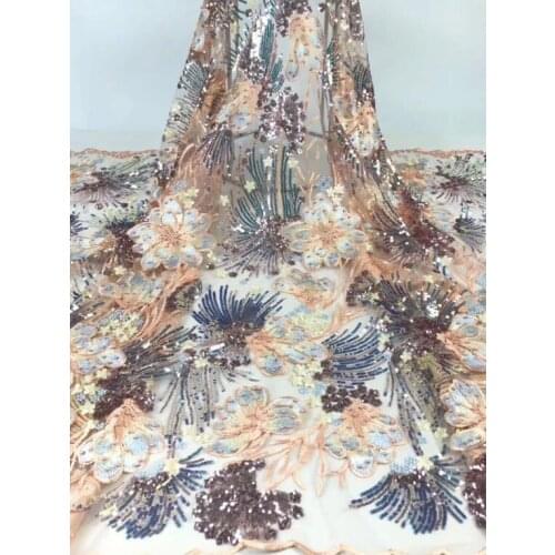 Nigerian lace fabric L-8941 for wedding dress african net lace fabrics comfortable dress lace fabric
