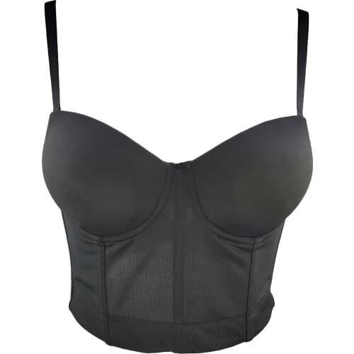 4 Colors New Arrival Solid Nude Women Sexy Cotton Tops Camisole Ladies Trendy High Street Adjustable Black White Red Crop Tops