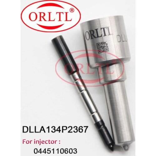 ORLTL DLLA134P2367 Common Rail Injector Nozzle DLLA 134 P 2367 Black Needle Sprayer 0 433 172 367 For Mitsubishi 0445110603