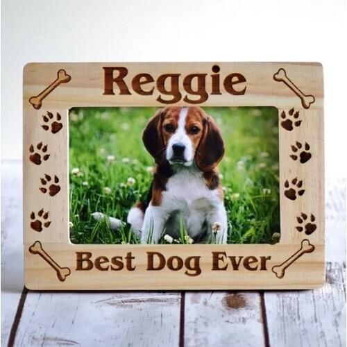 Personalize name Best Cat or Dog Pet Memorial Frames Animal Lovers Holiday Gifts, Engraved Picture Christmas Pet Puppy Frame